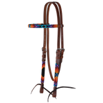 Vibrant Infintiy Wrap Browband Headstall by Circle Y